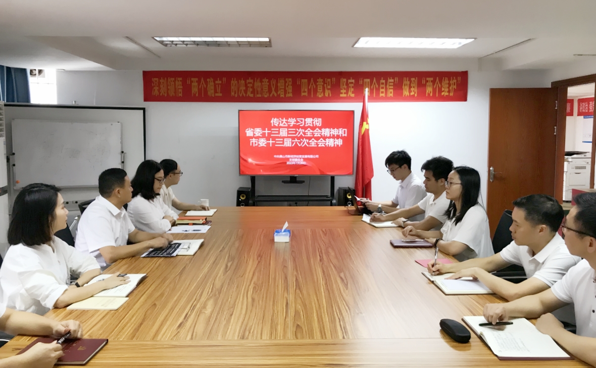 錨定“走在前列”總目標(biāo) 展現(xiàn)新投公司新作為——新投公司黨支部傳達(dá)學(xué)習(xí)貫徹省委十三屆三次全會(huì)精神、市委十三屆六次全會(huì)精神和鄭軻書(shū)記在國(guó)資國(guó)企調(diào)研座談會(huì)上的講話精神
